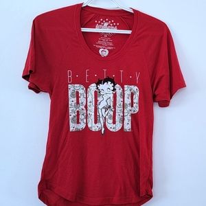 Betty Boop Universal Studios Red Women's T-shirt Graphic Tee